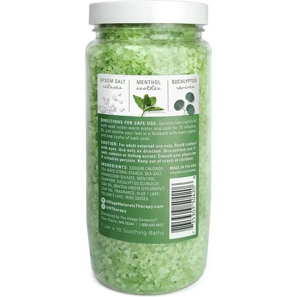 Mineral Bath Soak, Aches And Pains Muscle Relief, 20 Oz, Pack Of 4
